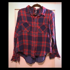 Seven Plaid Button-Down